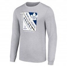 Футболка с длинным рукавом Toronto Maple Leafs Starter Shield Graphic - Heather Gray