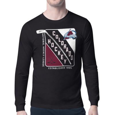 Футболка с длинным рукавом Colorado Avalanche Starter Shield Graphic - Black