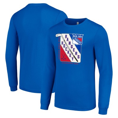 Футболка с длинным рукавом New York Rangers Starter Shield Graphic - Blue