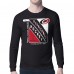Carolina Hurricanes Starter Black Shield Long Sleeve Graphic T-Shirt