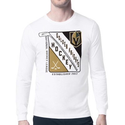 Футболка с длинным рукавом Vegas Golden Knights Starter Shield Graphic - White