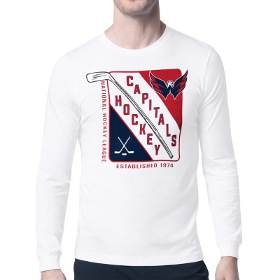 Футболка с длинным рукавом Washington Capitals Starter Shield Graphic - White