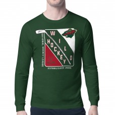 Футболка с длинным рукавом Minnesota Wild Starter Shield  Graphic - Green