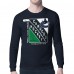 Vancouver Canucks Starter Navy Shield Long Sleeve Graphic T-Shirt
