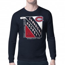 Футболка с длинным рукавом Montreal Canadiens Starter Shield Graphic - Navy
