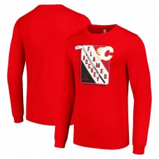 Футболка с длинным рукавом Calgary Flames Starter Shield Graphic - Red