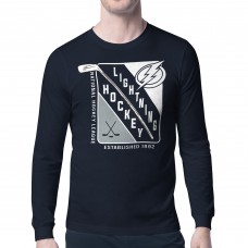 Футболка с длинным рукавом Tampa Bay Lightning Starter Shield Graphic - Navy