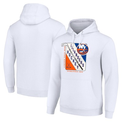 Толстовка New York Islanders Starter Shield Logo - White