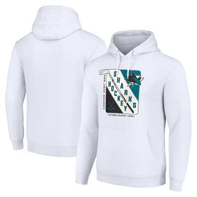 Толстовка San Jose Sharks Starter Shield Logo - White