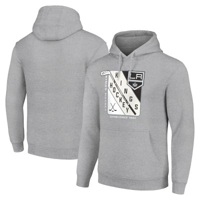 Толстовка Los Angeles Kings Starter Shield Logo - Heather Gray