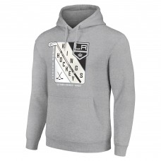 Толстовка Los Angeles Kings Starter Shield Logo - Heather Gray
