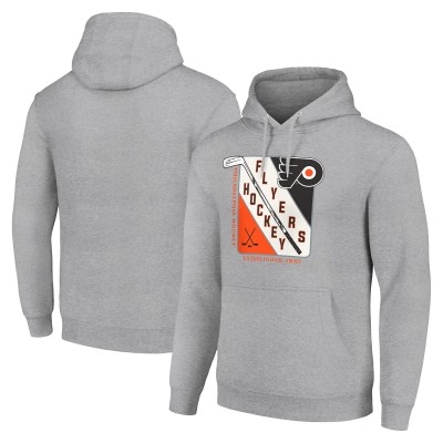 Толстовка Philadelphia Flyers Starter Shield Logo - Heather Gray