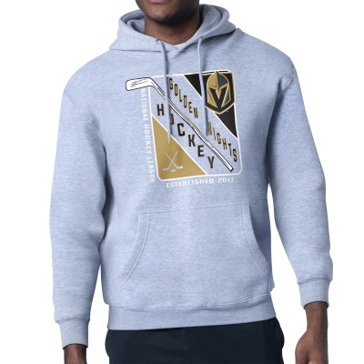 Толстовка Vegas Golden Knights Starter Shield Logo - Heather Gray