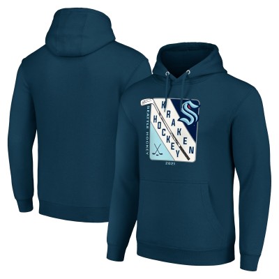 Толстовка Seattle Kraken Starter Shield Logo - Deep Sea Blue