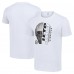 Winnipeg Jets Starter White Half Helmet Logo T-Shirt
