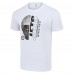 Winnipeg Jets Starter White Half Helmet Logo T-Shirt