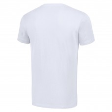 Winnipeg Jets Starter White Half Helmet Logo T-Shirt