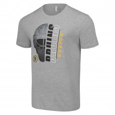 Футболка Boston Bruins Starter Half Helmet Logo - Heather Gray