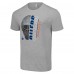 Футболка Edmonton Oilers Starter Half Helmet Logo - Heather Gray