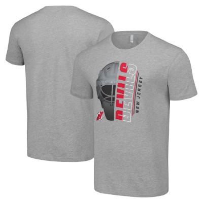Футболка New Jersey Devils Starter Half Helmet Logo - Heather Gray