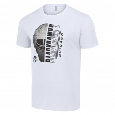 Футболка Chicago Blackhawks Starter Half Helmet Logo - White