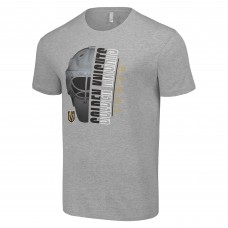 Футболка Vegas Golden Knights Starter Half Helmet Logo - Heather Gray