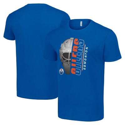 Футболка Edmonton Oilers Starter Half Helmet Logo - Royal