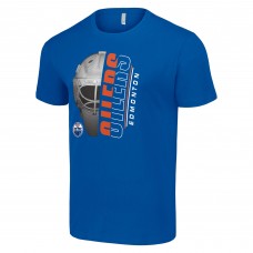 Футболка Edmonton Oilers Starter Half Helmet Logo - Royal