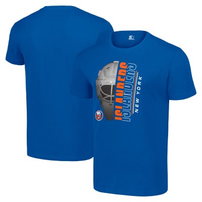 Футболка с длинным рукавом New York Islanders Starter Half Helmet Logo - Royal