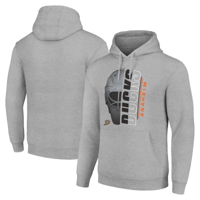 Толстовка Anaheim Ducks Starter Half Helmet Logo Fleece - Heather Gray