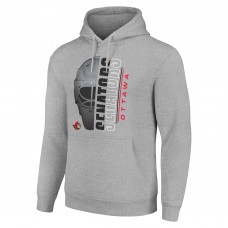 Толстовка Ottawa Senators Starter Half Helmet Fleece - Heather Gray