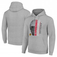 Толстовка Chicago Blackhawks Starter Half Helmet Fleece - Heather Gray