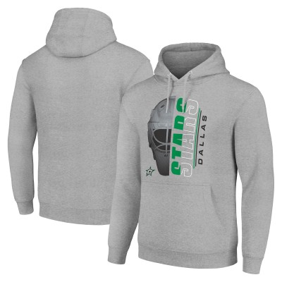 Толстовка Dallas Stars Starter Half Helmet Fleece - Heather Gray