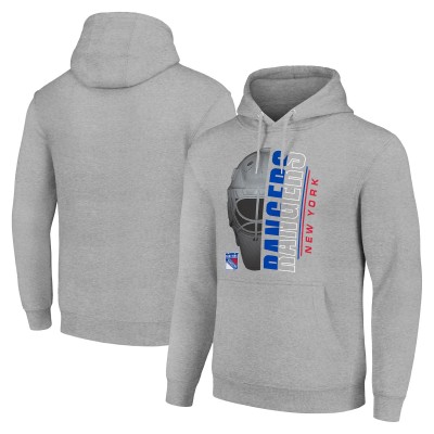 Толстовка New York Rangers Starter Half Helmet Fleece - Heather Gray