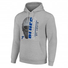 Толстовка St. Louis Blues Starter Half Helmet Fleece - Heather Gray