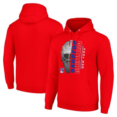 Толстовка New York Rangers Starter Half Helmet Fleece - Red