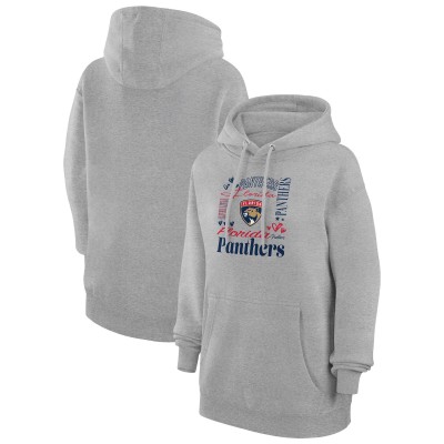 Толстовка Florida Panthers G-III 4Her by Carl Banks Womens Collage Team Graphic Tri-Blend Fleece - Heather Gray