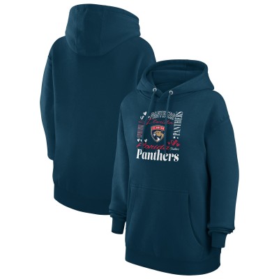 Толстовка Florida Panthers G-III 4Her by Carl Banks Womens Collage Team Graphic Tri-Blend Fleece - Navy