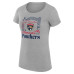 Женская футболка Florida Panthers G-III 4Her by Carl Banks Heather Gray Super-Slim Fit Lightweight Collage Team Graphic