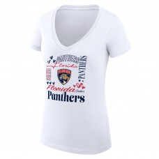 Футболка Florida Panthers G-III 4Her by Carl Banks Womens Collage Team Graphic Fitted - White