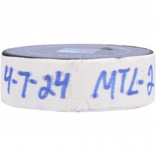 Шайба Шайба Alex Newhook Montreal Canadiens Fanatics Authentic Game-Used Goal vs. New York Rangers on April 7, 2024
