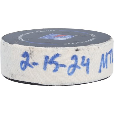 Шайба Шайба Cole Caufield Montreal Canadiens Fanatics Authentic Game-Used Goal from February 15, 2024 vs. New York Rangers - Second of Two Goals Scored