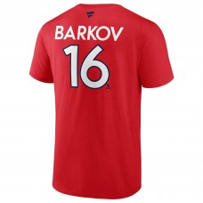 Футболка Aleksander Barkov Florida Panthers 2024 Stanley Cup Final Authentic Pro Name & Number – Red