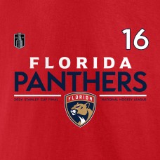 Футболка Aleksander Barkov Florida Panthers 2024 Stanley Cup Final Authentic Pro Name & Number – Red