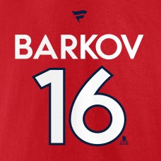 Футболка Aleksander Barkov Florida Panthers 2024 Stanley Cup Final Authentic Pro Name & Number – Red
