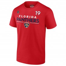 Футболка Matthew Tkachuk Florida Panthers 2024 Stanley Cup Final Authentic Pro Name & Number&nbsp;– Red