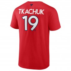 Футболка Matthew Tkachuk Florida Panthers 2024 Stanley Cup Final Authentic Pro Name & Number&nbsp;– Red