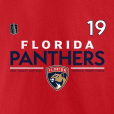Футболка Matthew Tkachuk Florida Panthers 2024 Stanley Cup Final Authentic Pro Name & Number&nbsp;– Red