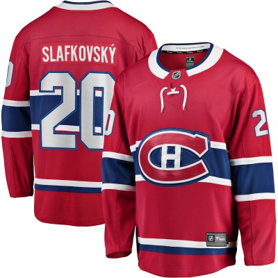Игровая джерси Juraj Slafkovsky Montreal Canadiens Fanatics Home Premier Breakaway Player - Red