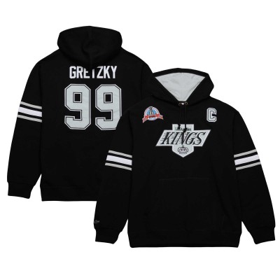 Толстовка Wayne Gretzky Los Angeles Kings Mitchell & Ness 1993 Name & Number Premium - Black